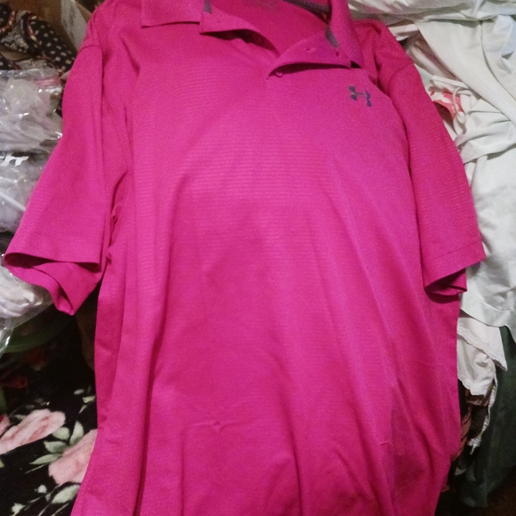Under Armour Other - Under Armour Men's Vibrant Pink Polo